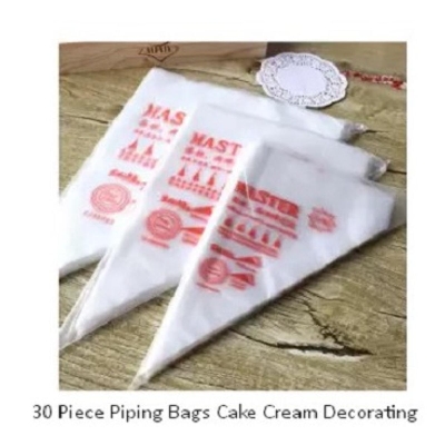 Picture of 30 piece Plastic  Piping Bags Cake Cream Decorating -White