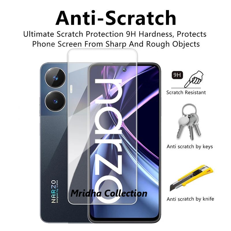 Picture of Realme Narzo N55 Screen Protector 3D Tempered Clear Screen protector Premium Product Gorilla Glass Transparent Clear Ultra Thin - Durable & Scratch Resistant - Easy to Install
