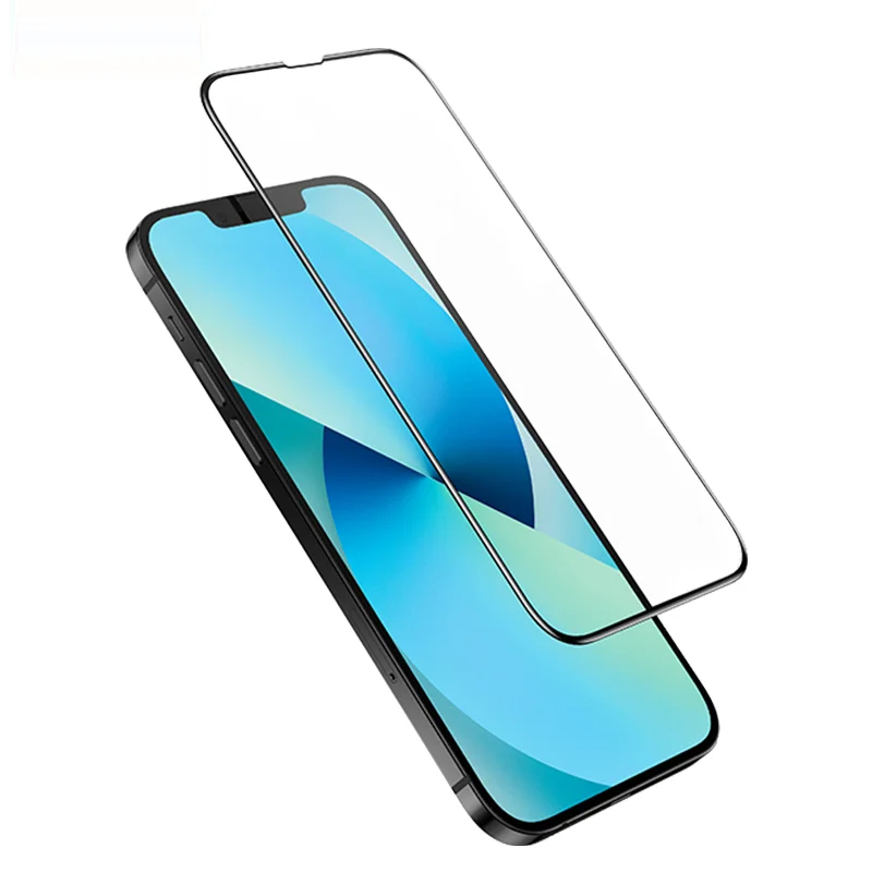 Picture of KUZOOM Premium Tempered Glass Screen Protector for iPhone 13  iPhone 13 Pro  iPhone14 – Shatterproof & Full Coverage (iphone13/13pro/14)