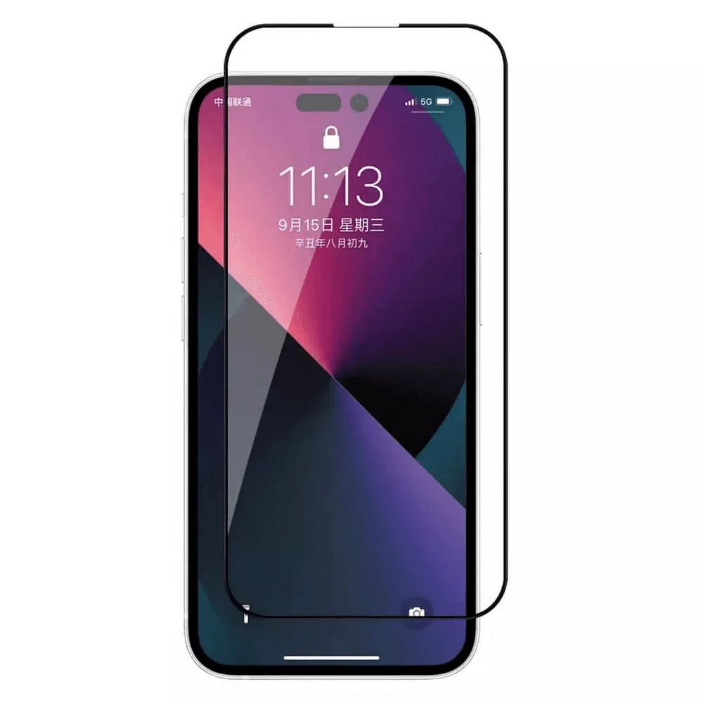Picture of KUZOOM Premium Tempered Glass Screen Protector for iPhone 14 Pro max Shatterproof & Full Coverage (iPhone 14 Pro Max)
