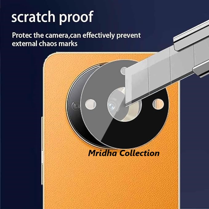Picture of Realme Narzo 60 Pro 5G Back 9H Full Camera Lens Protector Rear 9H 3D Camera Lens Protector,Upgraded HD,Clear Scratch Resistant [With Photo Friendly Flash Cut]