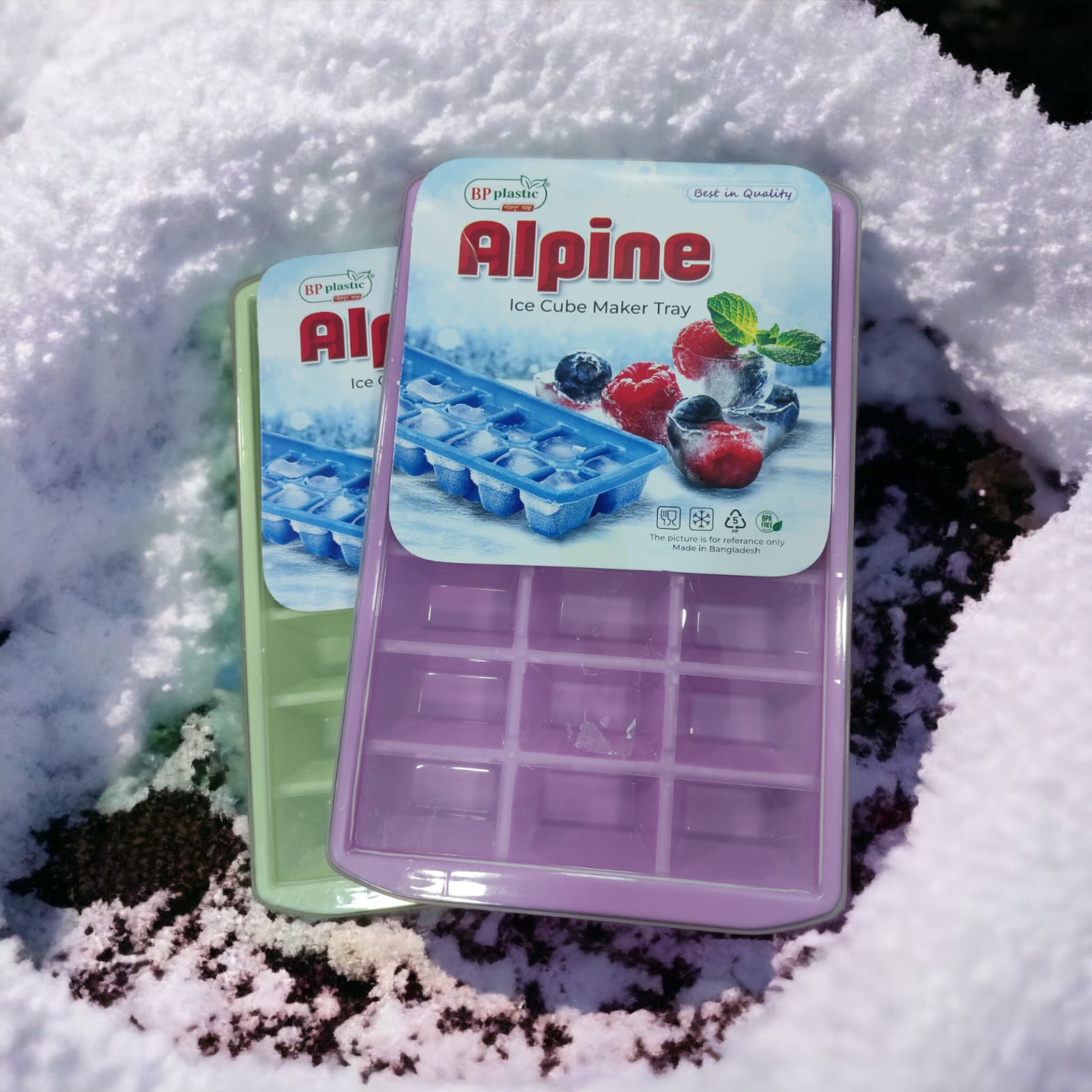 Picture of Ice Cube Maker Tray 21 Grid BP Ice Box For Freezing -Multicolor