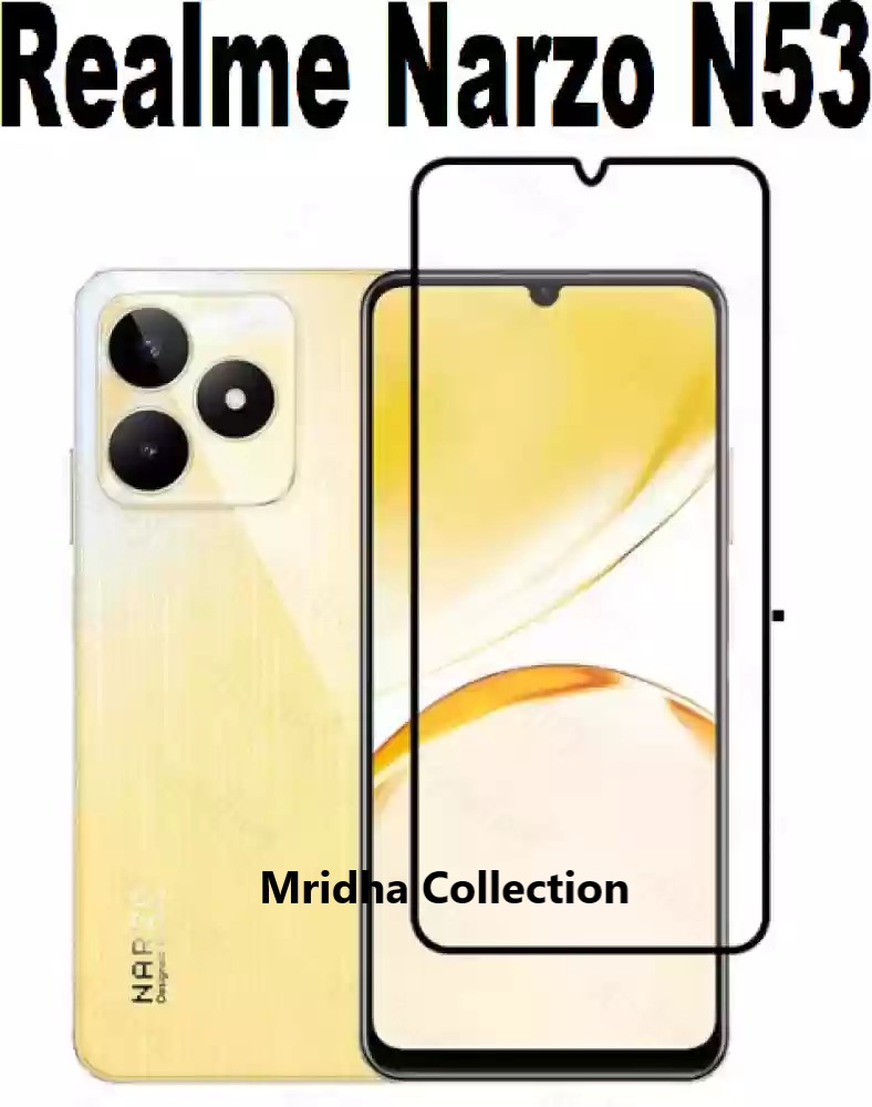 Picture of 3in1 Protector Combo Pack for Realme Narzo N53 (RMX3761) (5d Full Screen Protector Glass+Back Hydrogel Protector Poly+Camera Lens Protector)