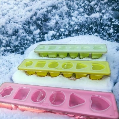 Picture of 3 Pieces Ice Cube Maker Tray 6 Grid Random Design Ice Box For Freezing - Ice Cube Tray -Multicolor