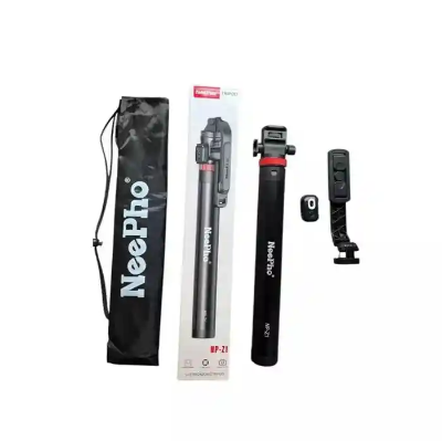 Picture of NeePho NP-Z1 2.1M Live Broadcast Tripod with Remote & Video Light – For Mobile & Camera (Black)