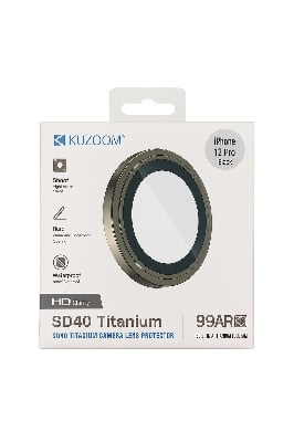 Picture of KUZ00M 99AR HD Titanium Camera Lens Protector for iPhone 12 Pro – Anti-Scratch, Waterproof, Ultra HD Clarity (iPhone 12 Pro)