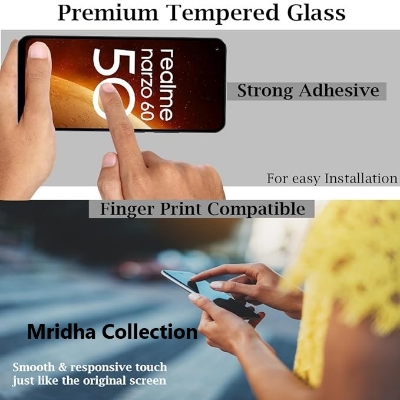 Picture of Realme Narzo 60 5G (5D 9D 11D 13D 21D) Screen Protector Tempered Glass Film 9H Hardness Full Coverage No Bubbles and Fingerprint Scratch-Resistant