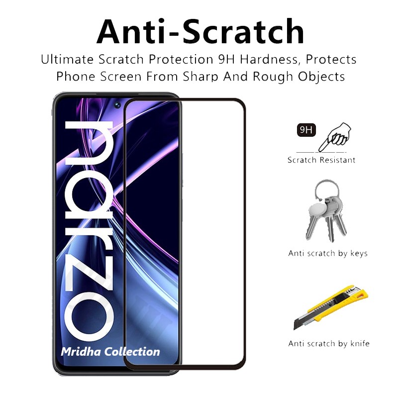 Picture of 2in1 Protector Combo Pack for Realme Narzo N55 (5d Full Screen Protector Glass+Camera Lens Protector)
