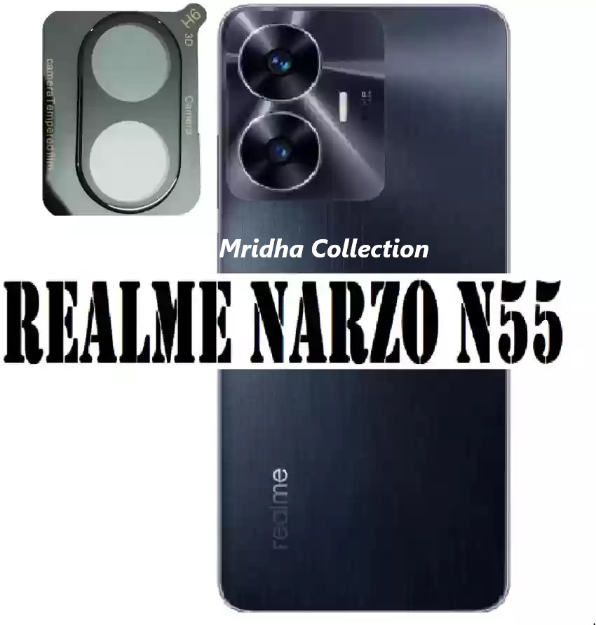 Picture of Realme Narzo N55 Back 9H Full Camera Lens Protector Rear 9H 3D Camera Lens Protector,Upgraded HD,Clear Scratch Resistant [With Photo Friendly Flash Cut]
