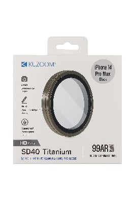 Picture of KUZ00M 99AR HD Titanium Camera Lens Protector for iPhone 14 Pro max – Anti-Scratch, Waterproof, Ultra HD Clarity (iphone 14 pro max)
