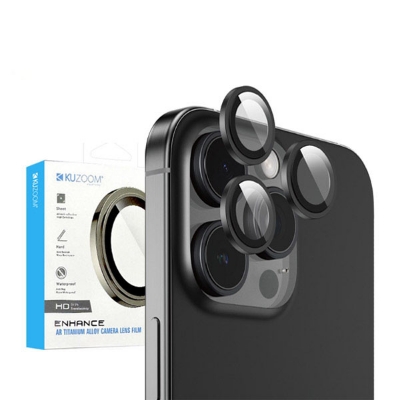 Picture of KUZ00M 99AR HD Titanium Camera Lens Protector for iPhone 16 Plus – Anti-Scratch, Waterproof, Ultra HD Clarity (iPhone 16 Plus)