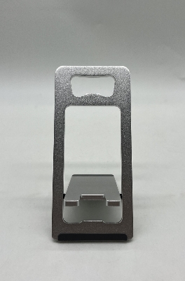 Picture of Foldable Aluminum Phone Stand Adjustable Desktop Mobile Holder – Portable Phone Stand for Office, Desk & Travel Universal Compatible (Gray)