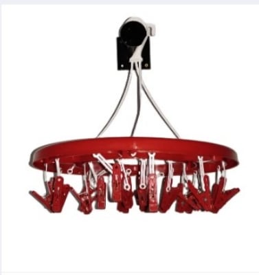Picture of Buy 1 Get 1 Free Clip 24 clip of round hanger cloth -Red