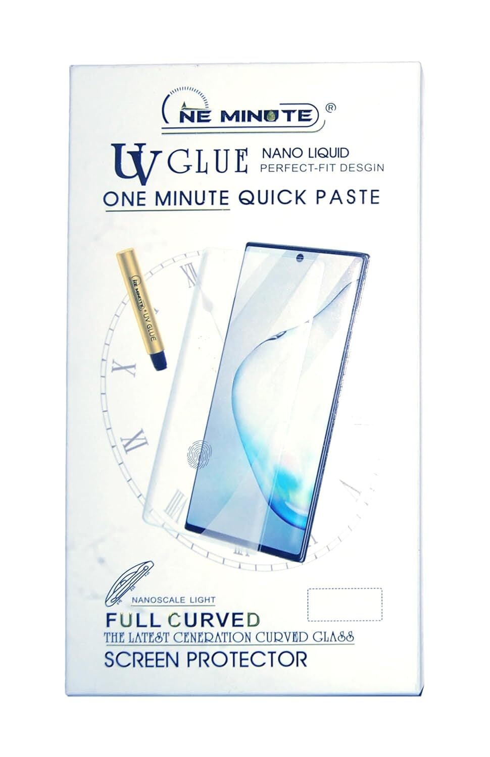 Picture of Samsung Galaxy S24 Ultra UV Tempered Glass Full Coverage Flat Screen Protector with Liquid Glue High Grade Clear Borderless (Samsung S24 Ultra)