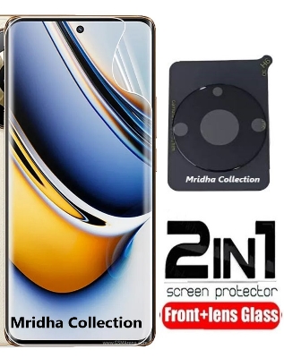 Picture of 2in1 Protector Combo Pack for Realme Narzo 60 Pro 5G (Front Hydrogel Screen Protector Poly+9h Camera Lens Protector)