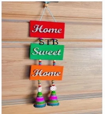 Picture of Handicraft Home Decor wall hanging ("Home Sweet Home") Jute Material -Multicolor