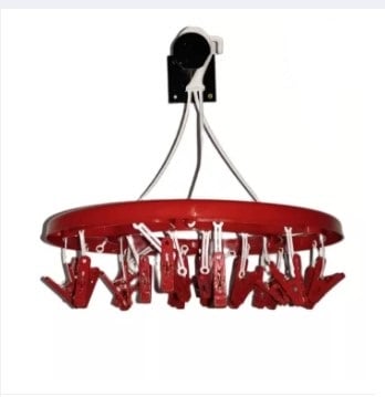 Picture of Round Hanger cloth clip 24 Clip - Hanger - Red -Red