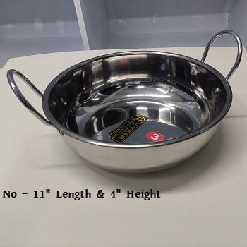 Picture of Stainless Steel Curry Sauce Pot with Handle silver