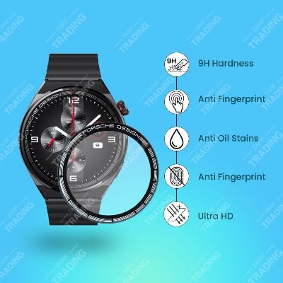Picture of Huawei Watch GT 3 Porsche Design PMMA Screen Protector Full Coverage HD Clear Anti Scratch Flexible Soft Film Watch Guard (5 Pcs)