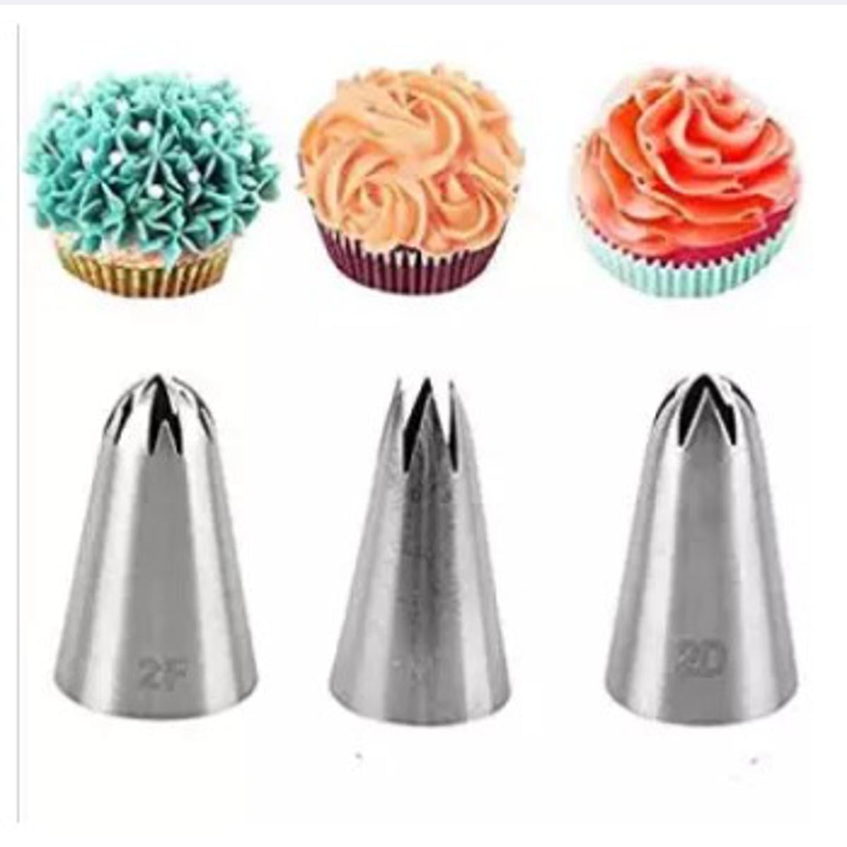 Picture of Stainless Steel 3 pieces Nozzle- 1M,2D,2F -Silver