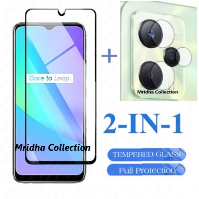 Picture of 2in1 Protector Combo Pack for Realme C35 (Premium Full Screen Protector Glass + Camera Lens Protector)