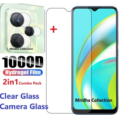 Picture of 2in1 Protector Combo Pack for Realme C35 (Clear Screen Protector Glass + Camera Lens Protector)