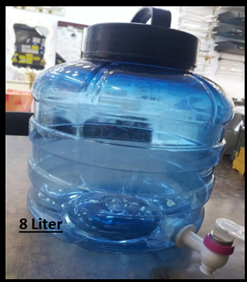Picture of Manual Plastic Water Jar with Tap and Handle - 8L Multicolour -Multicolor