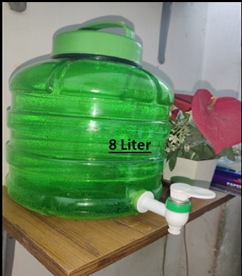 Picture of Manual Plastic Water Jar with Tap and Handle - 8L Multicolour -Multicolor