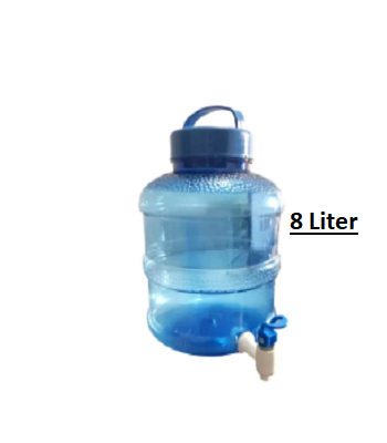 Picture of Manual Plastic Water Jar with Tap and Handle - 8L Multicolour -Multicolor