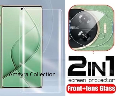 Picture of 2in1 Protector Combo Pack for Tecno Spark 20 Pro+ / Tecno Spark 20 Pro Plus (A+ GRADE) UV Glass Screen Protector + Camera Protector Lens