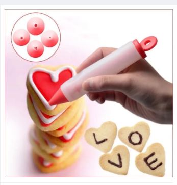 Picture of Delicate Silicone Food Writing Pen cookie Icing Piping Pastry Nozzles kitchen accessories -Multicolor