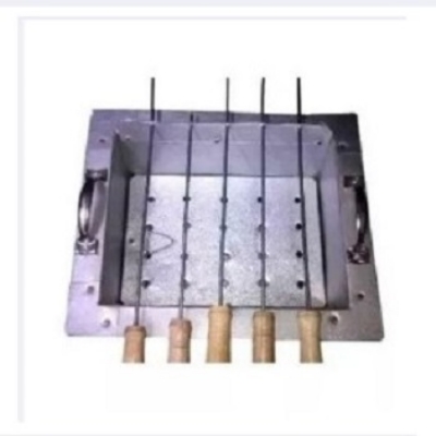 Picture of BBQ Grill Tin Made Maker with 5 stick - Silver  Gas Stove Use -Silver