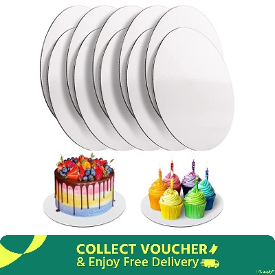 Picture of Round Cake Board White 10 pcs 10 Inches -White