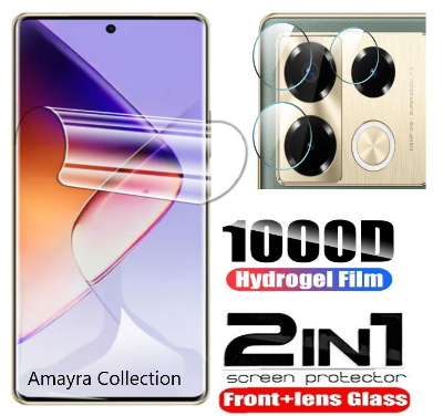 Picture of 2in1 Protector Combo Pack for Infinix Note 40 Pro+ 5G (Front Hydrogel Screen Protector Poly + Camera Lens Protector)