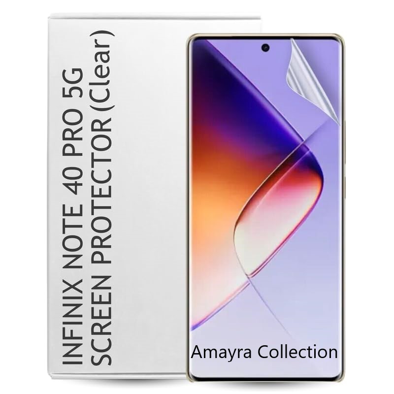 Picture of 3in1 Protector Combo Pack for Infinix Note 40 Pro+ 5G (Front Hydrogel Screen Protector Poly + Back Hydrogel Poly Protector + Camera Lens Protector)