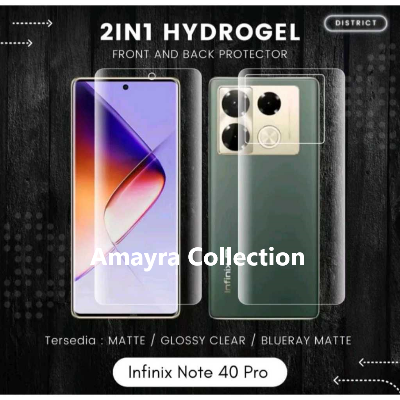 Picture of 2in1 Protector Combo Pack for Infinix Note 40 Pro+ 5G (Front Hydrogel Protector Poly + Back Hydrogel Protector Poly)