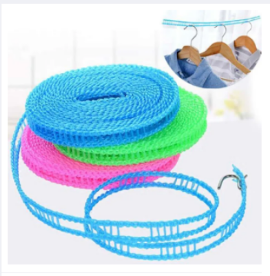 Picture of Portable Windproof Clothesline Non-slip Washing Clothes Line Rope Cloth hanging nylon line rope. - 3M 9.84 feet -Multicolor
