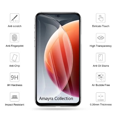 Picture of Tecno Camon 30 Pro Screen Protector 3D Tempered Clear Screen protector Premium Product Gorilla Glass Transparent Clear Ultra Thin - Durable & Scratch Resistant - Easy to Install