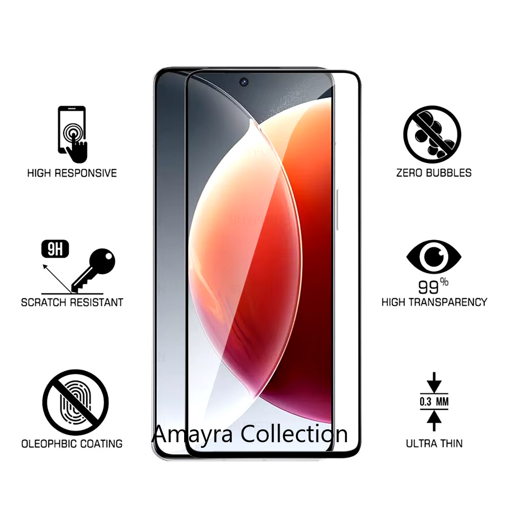 Picture of 2in1 Protector Combo Pack for Tecno Camon 30 (5d Full Screen Protector Glass + Camera Lens Protector)