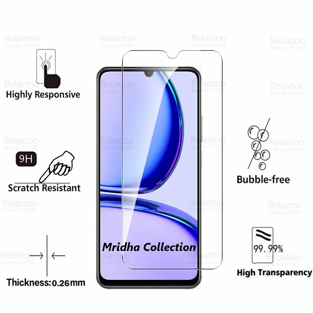Picture of 2in1 Protector Combo Pack for Realme C53 (RMX3760) (Clear Screen Protector Glass+Camera Lens Protector)