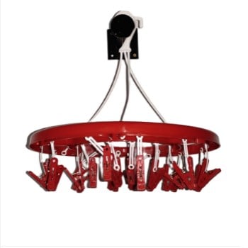 Picture of Round Hanger cloth clip -24 Clip Round -Red