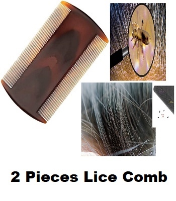Picture of 2 pieces  Lice Removal Comb Combo  - Best for Ladies Girls Hair lice removal  (Hair Brush) -Multicolor