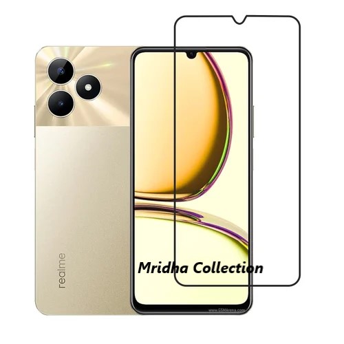 Picture of 3in1 Protector Combo Pack for Realme C53 (RMX3760) (5d Full Screen Protector Glass+Back Hydrogel Protector Poly+Camera Lens Protector)