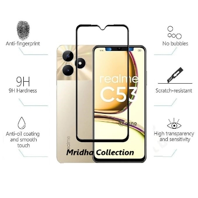 Picture of 3in1 Protector Combo Pack for Realme C53 (RMX3760) (5d Full Screen Protector Glass+Back Hydrogel Protector Poly+Camera Lens Protector)