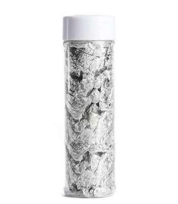 Picture of SIlver  Edible Paper (Tobok) Cake Decoration Topping -Silver
