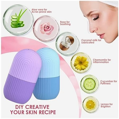 Picture of Ice Roller for Neck  Face & Eyes Massager  Face and Eye Puffiness -Multicolor