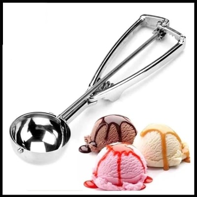 Picture of MetaI SS ICE CREAM SCOOP -Silver