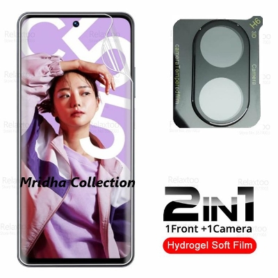 Picture of 2in1 Protector Combo Pack for Realme C55 (RMX3710) (Front Hydrogel Screen Protector Poly+9h Camera Lens Protector)