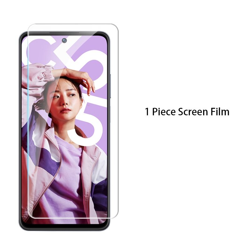 Picture of 3in1 Protector Combo Pack for Realme C55 (RMX3710) (Clear Screen Protector Glass+Back Hydrogel Protector Poly+Camera Lens Protector)