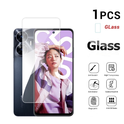 Picture of 3in1 Protector Combo Pack for Realme C55 (RMX3710) (Clear Screen Protector Glass+Back Hydrogel Protector Poly+Camera Lens Protector)